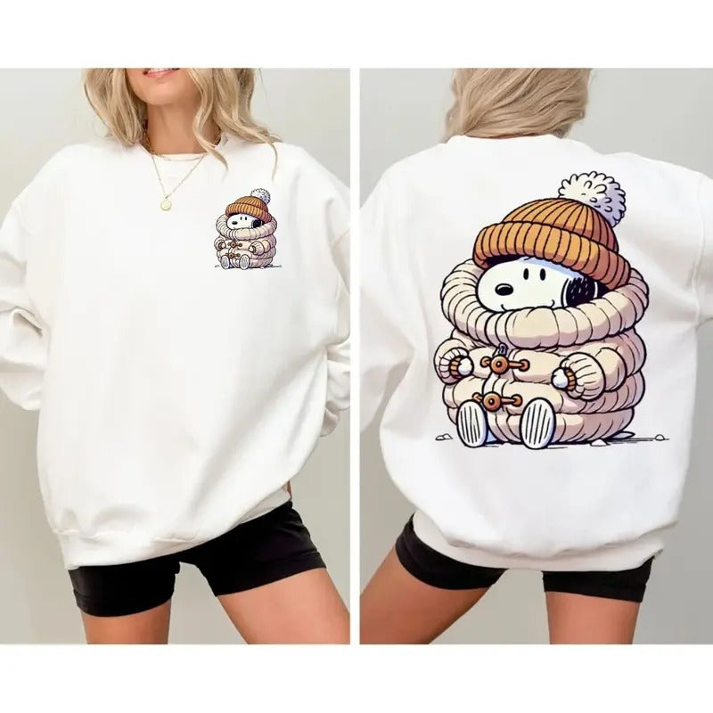 Snoopyy Two Sides Tshirt Sweatshirt Hoodie, Freeze Snoopyy Shirt, Funny Christmas Shirt, Cute Dog Lover Gift, Unisex...