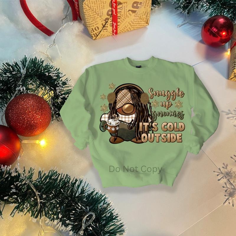 Snuggle Up Gnomies DTF Transfer ONLY - This is NOT a T Shirt Hoodie, Sweatshirt | HypeCrazeTee.com