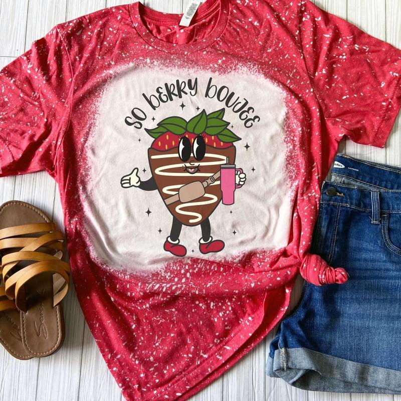 So Berry Boujee Bleached Red Sublimation T-Shirts, Hoodie, Sweatshirt
