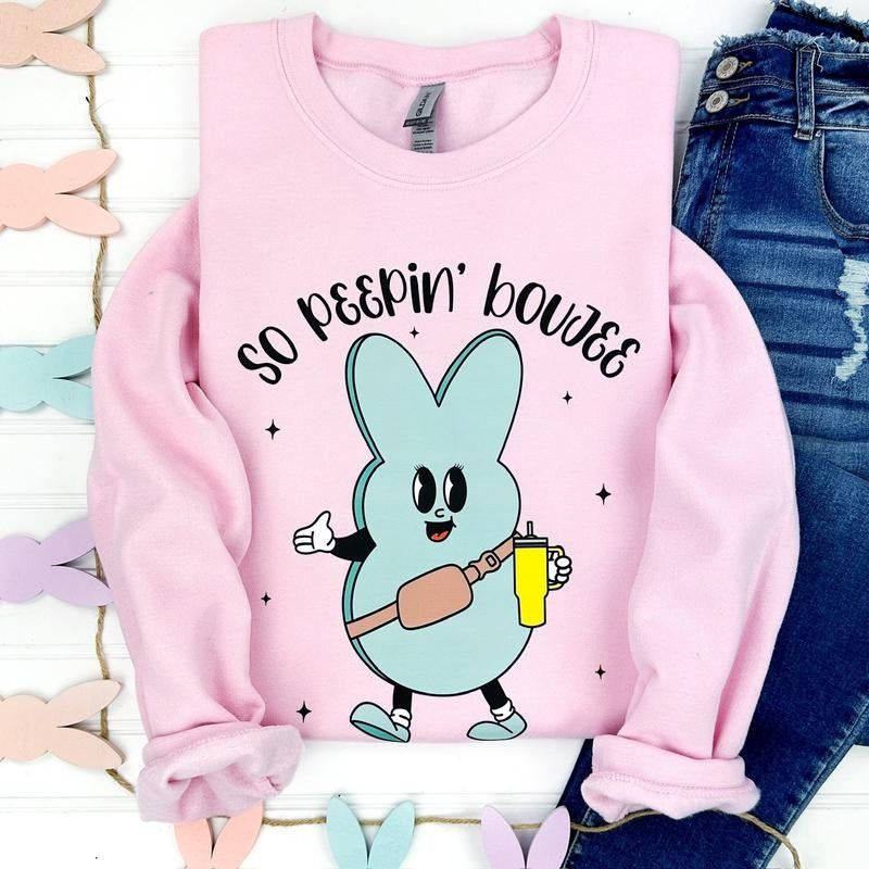So Peepin' Boujee Gildan Sweatshirt T-Shirts, Hoodie | HypeCrazeTee.com
