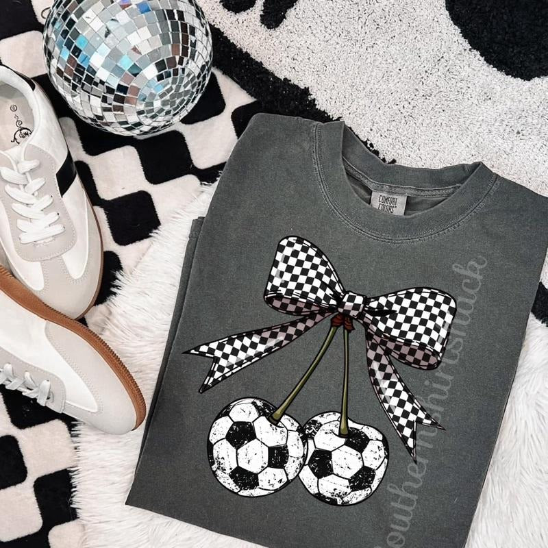 Soccer Cherries T shirt  | Soccer Mama Shirt | Pepper comfort colors t shirt Hoodie, Sweatshirt | HypeCrazeTee.com