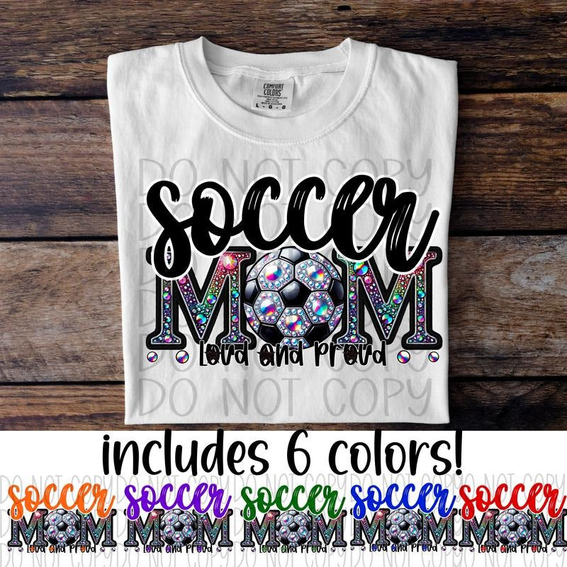 Soccer Mom Loud and Proud DTF Transfers - THIS IS NOT A SHIRT Hoodie, Sweatshirt | HypeCrazeTee.com