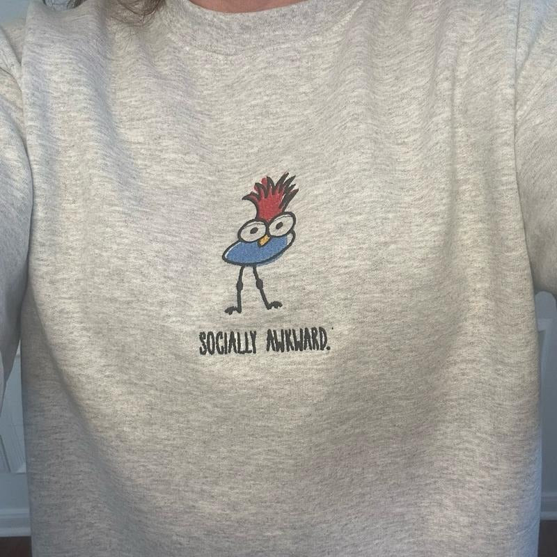 Socially Awkward Embroidered Comfort T-Shirts, Hoodie, Sweatshirt