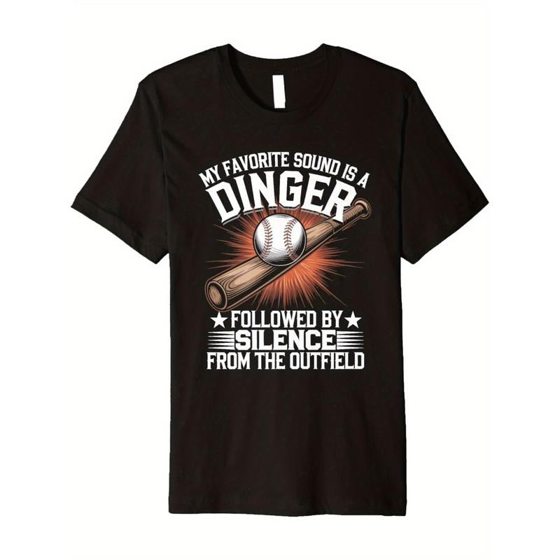 [Soft Cotton] Boys' 'Dinger' Baseball Graphic T-Shirt