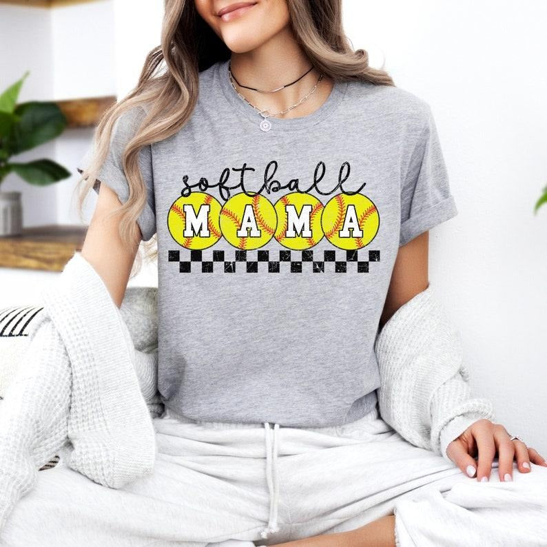 Softball Mama Shirt, Softball Tshirt, Retro Mama Tshirt, Motherhood Shirt, Gift for Mom, Mother's Day Gift Hoodie, Sweatshirt