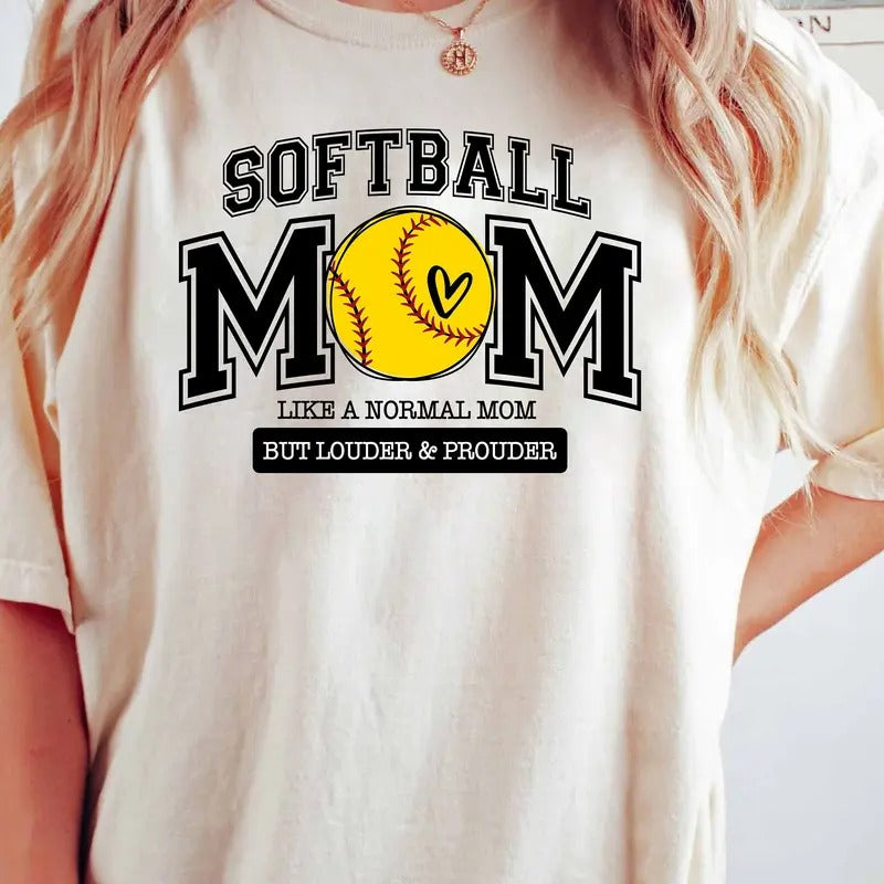 Softball Mom Shirt, Loud And Proud Softball Mom Shirt, Softball Mama Shirt, Softball Lover Shirt, Softball Shirt,...