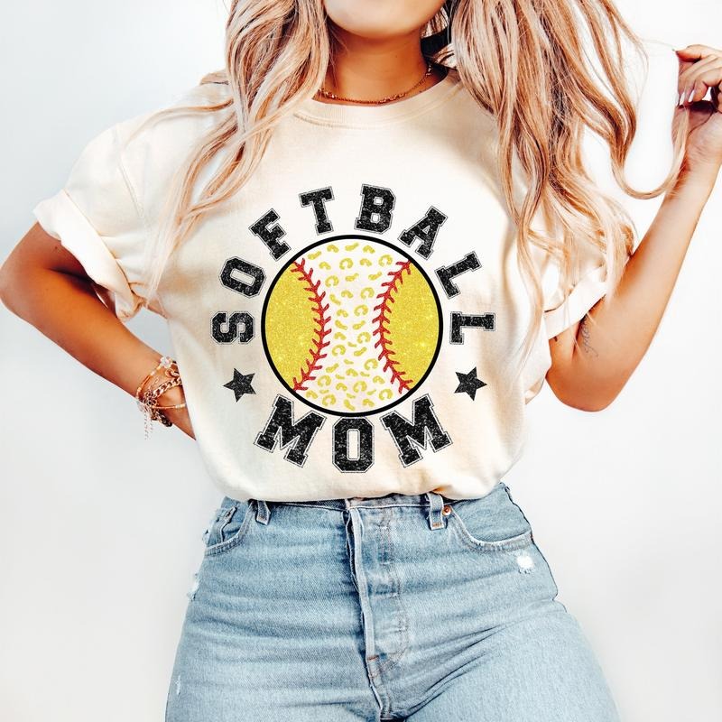Softball Mom T-Shirt, Softball T-Shirt, Sports T-Shirt, Softball Mama T-Shirt Hoodie, Sweatshirt | HypeCrazeTee.com
