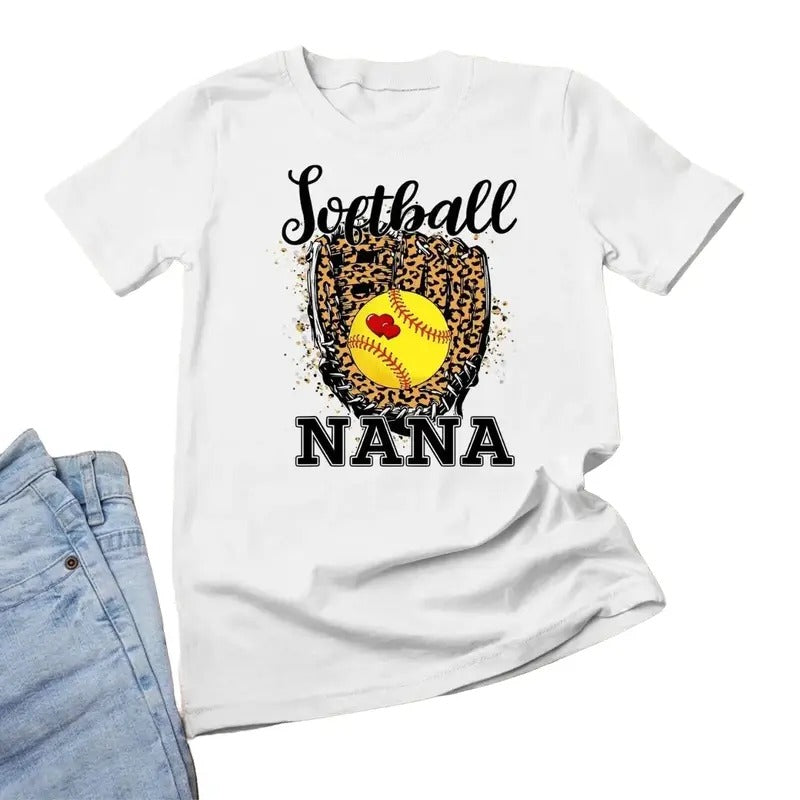 Softball Nana Leopard Game Day Mother Player Lover Mama Menswear Top Underwear T-Shirts, Hoodie, Sweatshirt
