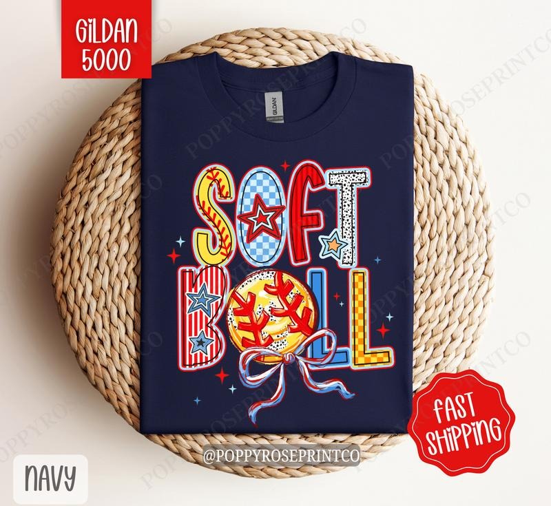 Softball Shirt Gildan, Softball Women's Tee, Cute Softball Women's Tshirt Plus Sizes Hoodie, Sweatshirt | HypeCrazeTee.com