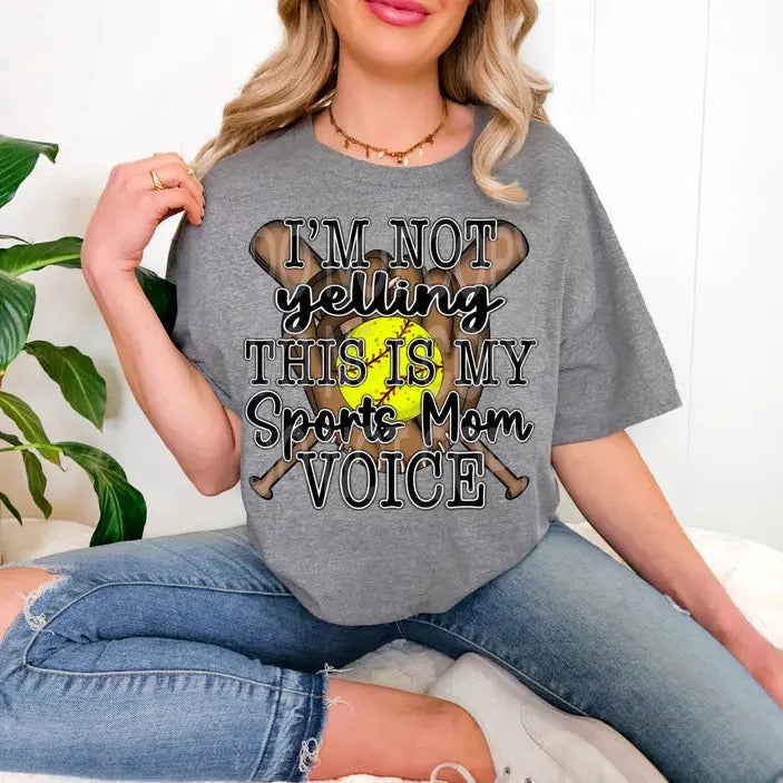 Softball Sports Mom Voice DTF Transfers - THIS IS NOT A SHIRT Hoodie, Sweatshirt | HypeCrazeTee.com