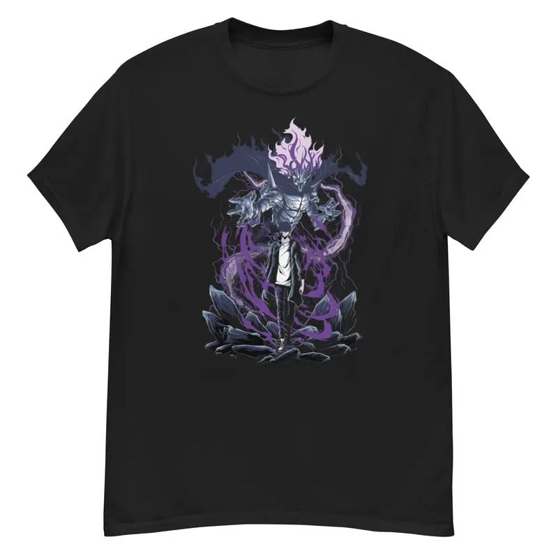 Solo Leveling Sung Jin Woo Shirt - Iconic Anime Design - Must-have For Fans Hoodie, Sweatshirt | HypeCrazeTee.com