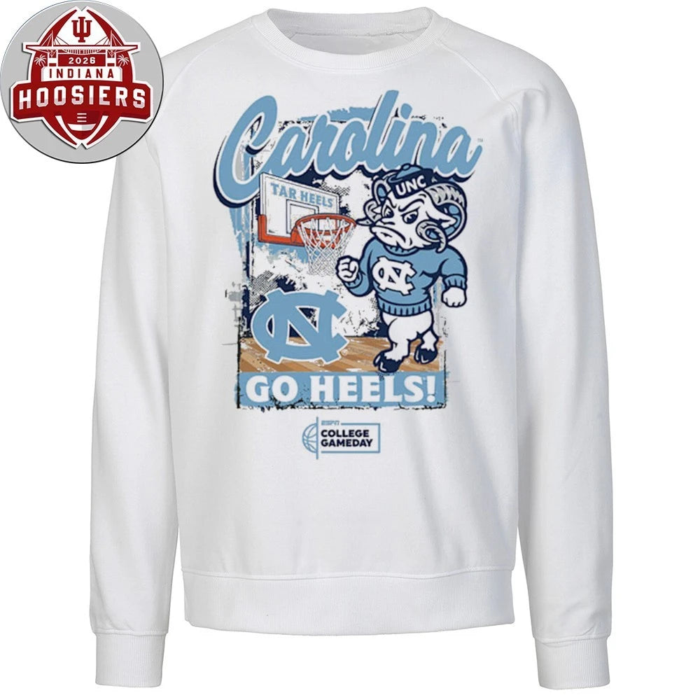 Something Inked North Carolina Tar Heels Men’s Ivory College Gameday Mascot Shirt