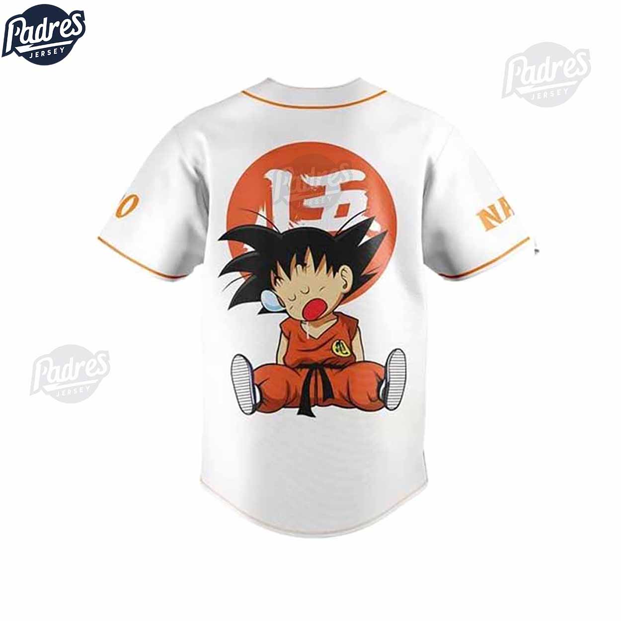 Son Goku Kid Sleeping Baseball Jersey Limited - Dragon Ball Z - Padres Jersey Oasis: Elevate Your Baseball Style Game