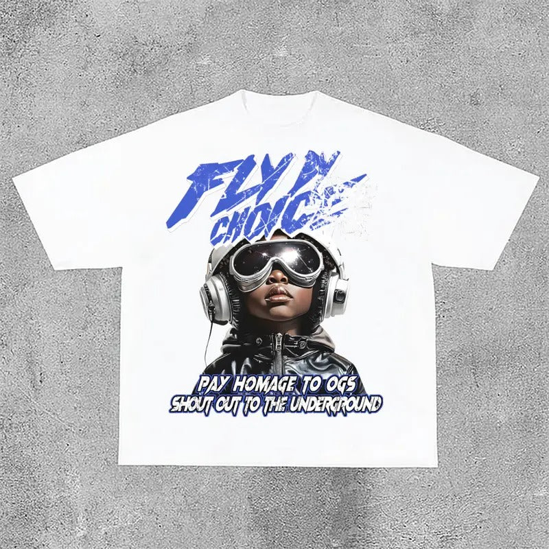 Sopula Fly By Choice Graphic Print Cotton T-Shirt Hoodie, Sweatshirt | HypeCrazeTee.com