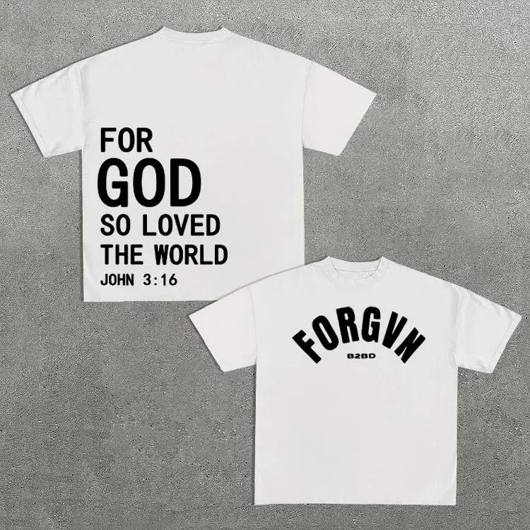 Sopula For God So Loved The World Print Graphic Cotton T-Shirt Hoodie, Sweatshirt | HypeCrazeTee.com