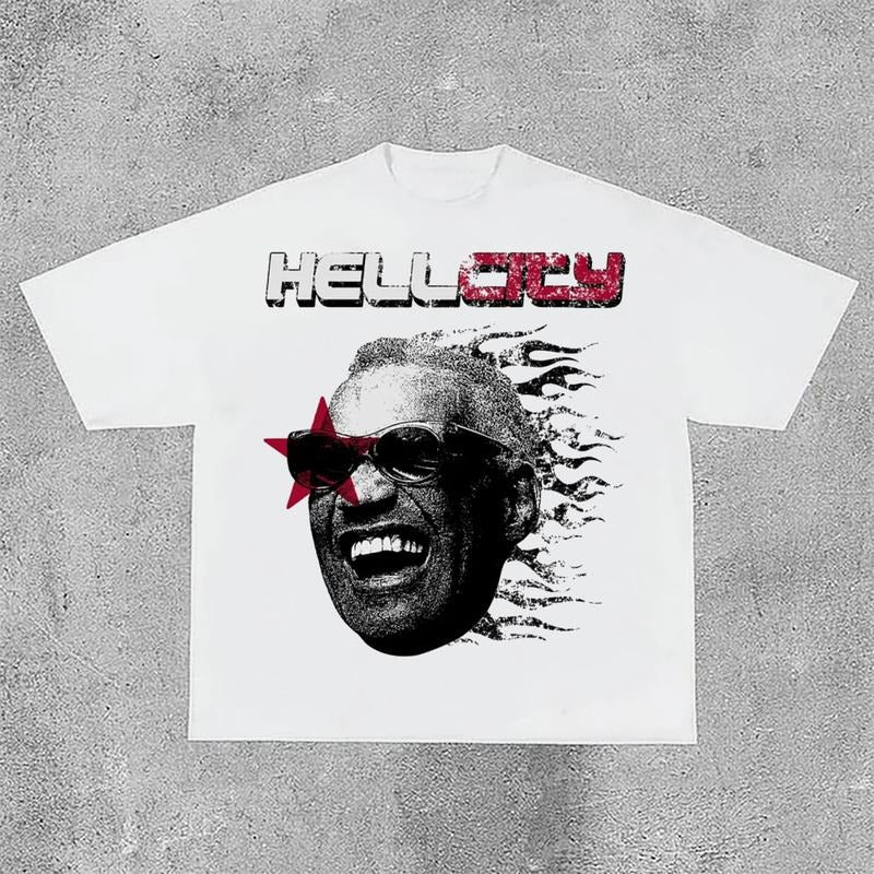 Sopula Hellcity - Flame Player Graphics Cotton T-Shirt Hoodie, Sweatshirt | HypeCrazeTee.com