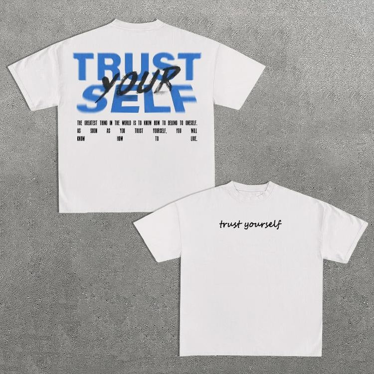Sopula Trust Yourself Print Short Sleeve T-Shirt Hoodie, Sweatshirt | HypeCrazeTee.com