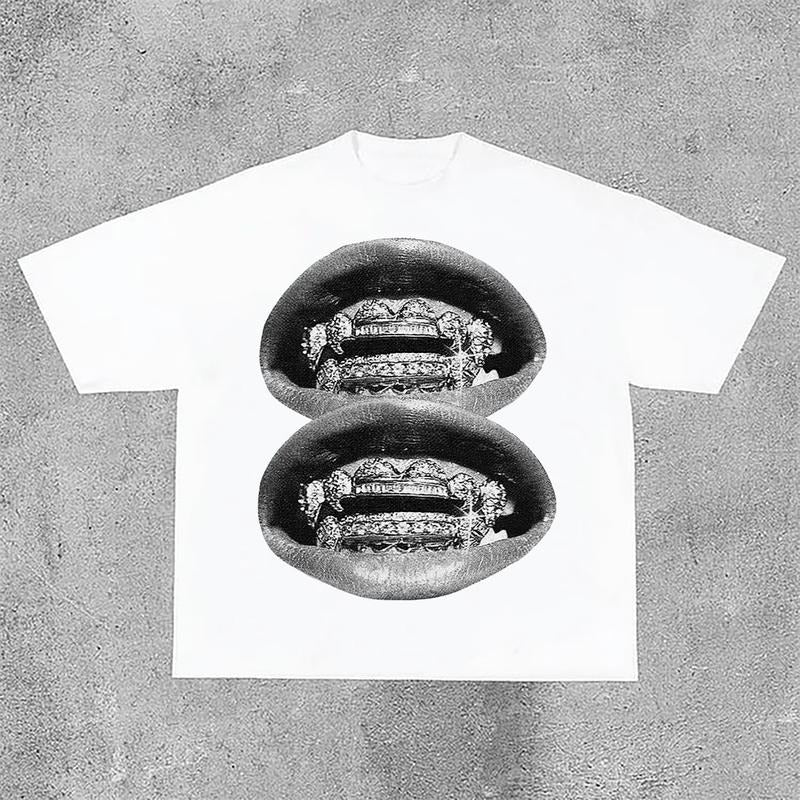 Sopula Unisex Lip Graphic Print Casual Cotton T-Shirt Hoodie, Sweatshirt | HypeCrazeTee.com