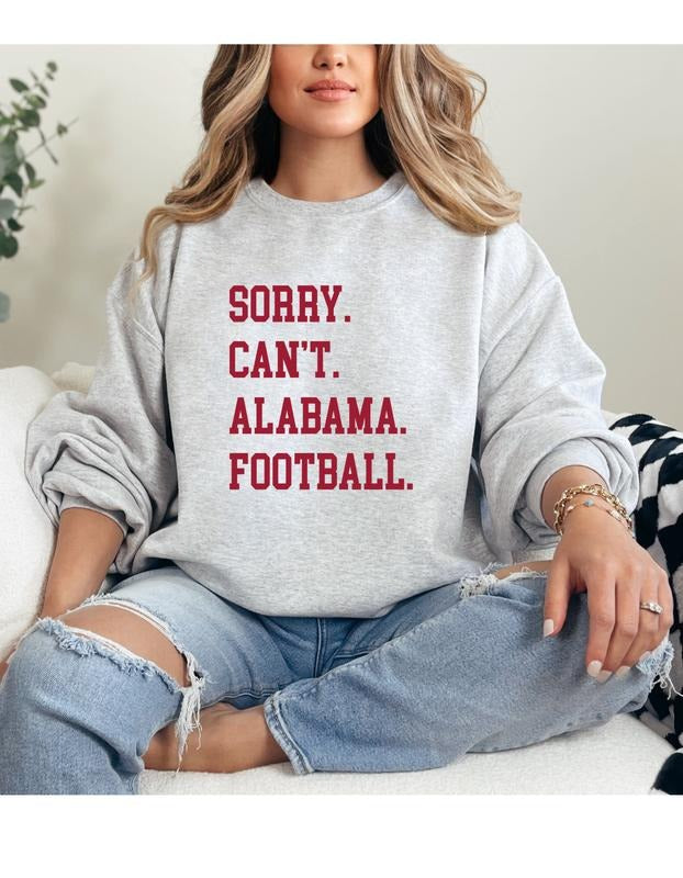 Sorry Can't College Football Sweatshirt T-Shirts, Hoodie | HypeCrazeTee.com