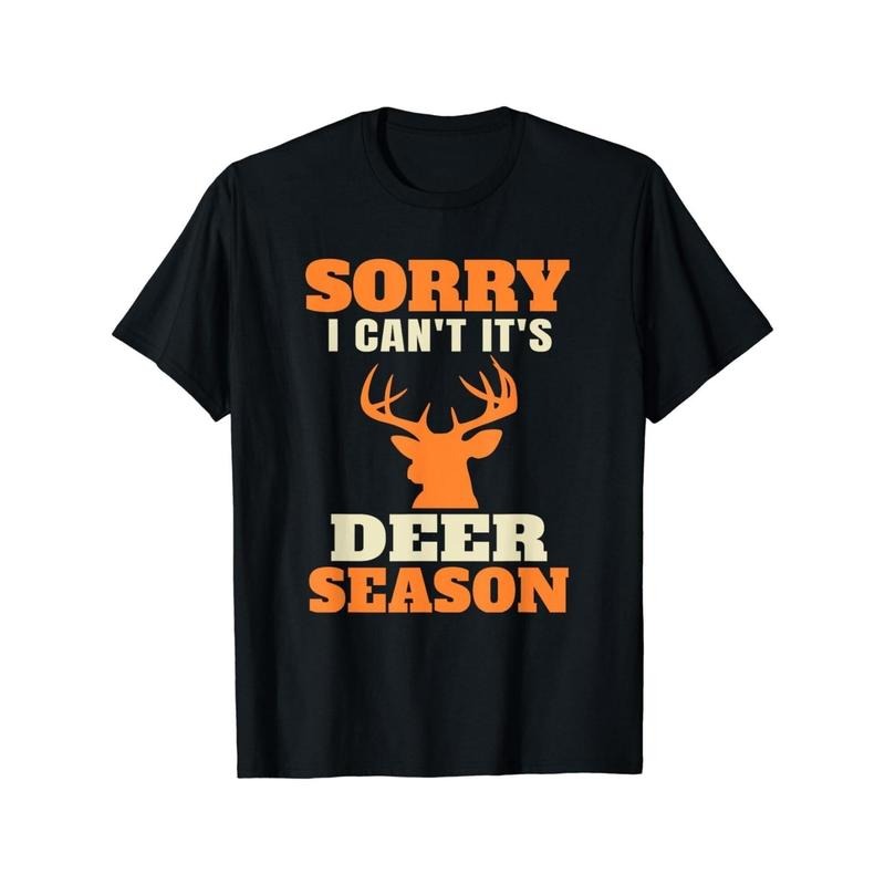 Sorry Deer Head Creative and Novel Printing, Trendy Men's Casual Street Essential T-shirt Made in USA Hoodie, Sweatshirt