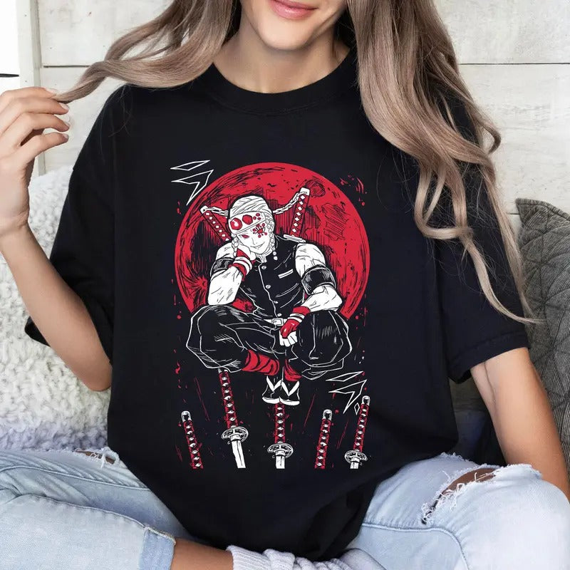 Sound Hashira DM Characters Shirt Crewneck Hoodie, Anime Otaku Shirt Comfort Cotton Sweatshirt | HypeCrazeTee.com
