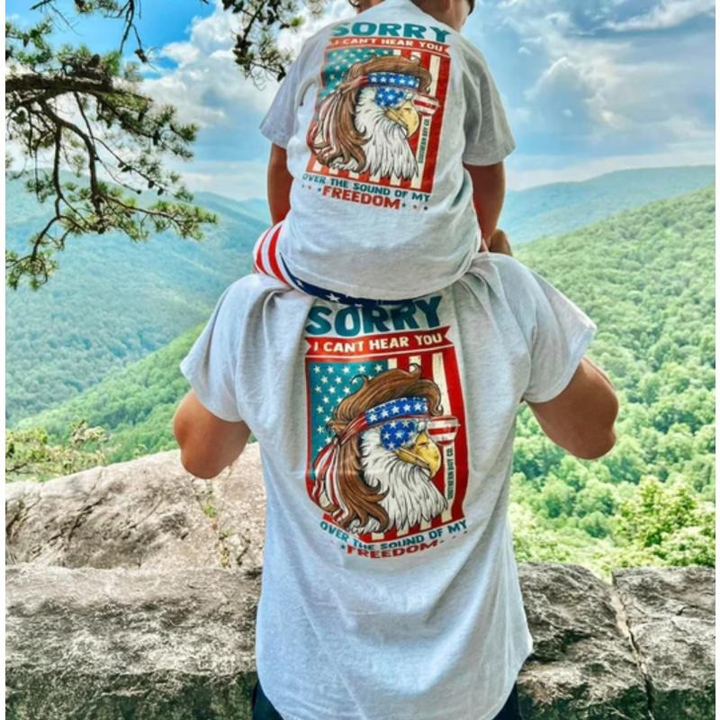Sound of My Freedom Tee, Adult and Youth Matching Shirt, Patriotic Graphic for All Ages Hoodie, Sweatshirt | HypeCrazeTee.com