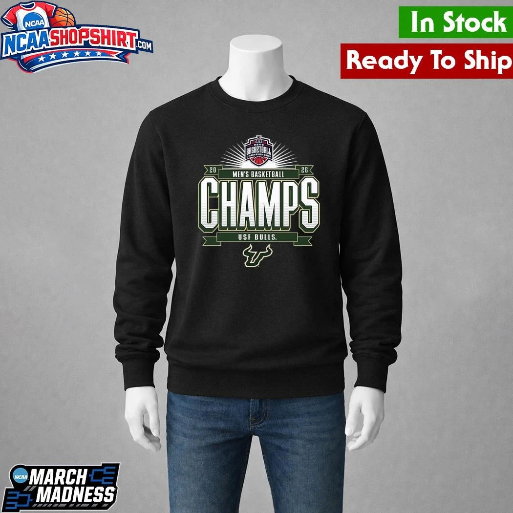 South Florida Bulls 2026 American Conference Men’s Basketball Tournament Champions Shirt