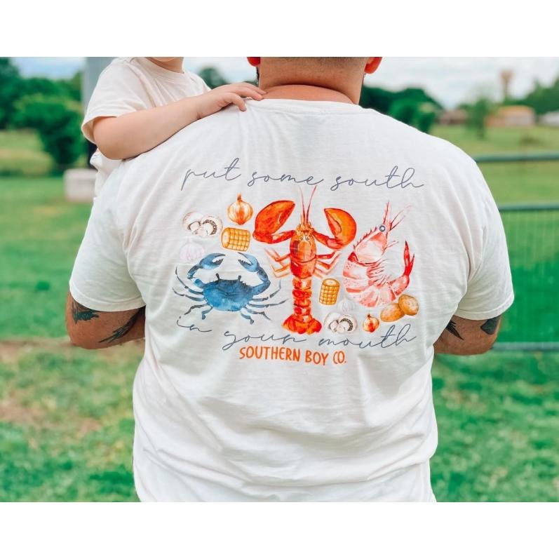 South In Your Mouth Tee, Adult and Youth Matching Shirt, Fun Southern Pride Outfit Hoodie, Sweatshirt | HypeCrazeTee.com