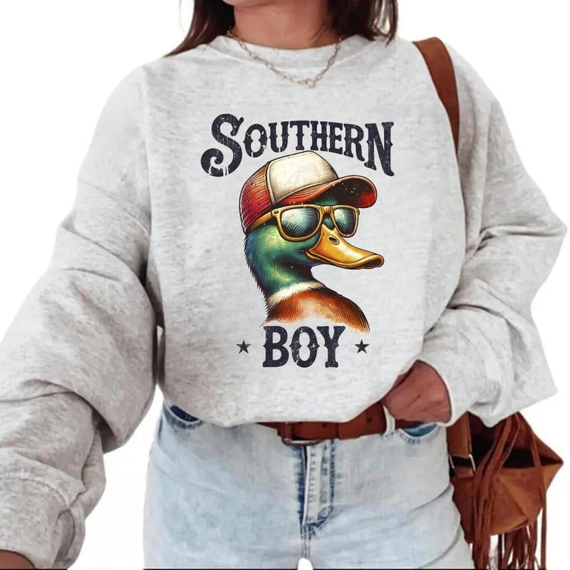 Southern Boy Sweatshirt Hunting Mallard Duck T-Shirt Sweatshirt Unisex Hoodie 2025 Hunting Season tee | HypeCrazeTee.com