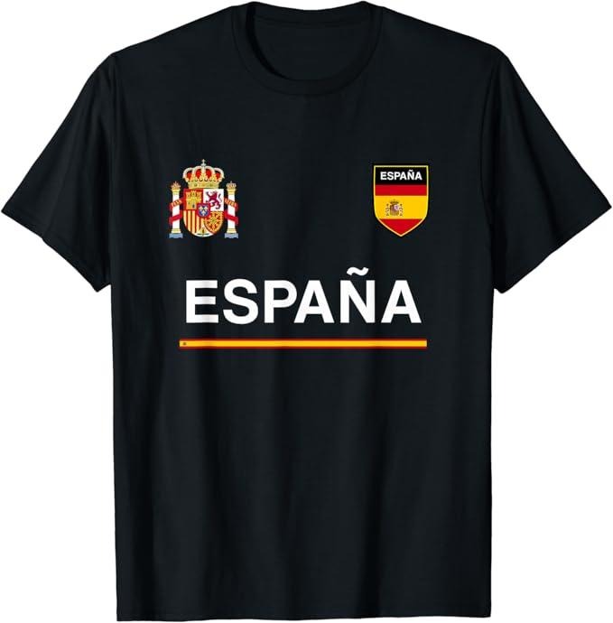 Spain Shirts, Espana Sport Soccer Jersey Tee Flag T-Shirt Cotton Fashion Casual Classic Hoodie, Sweatshirt | HypeCrazeTee.com