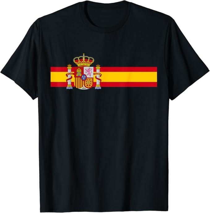 Spain Shirts Spain National Flag Espana Color Band Cotton Casual Classic T-Shirts, Hoodie, Sweatshirt