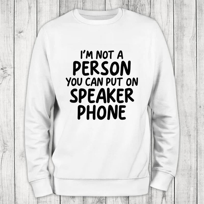 Speaker Phone Sweatshirt Classic Womenswear T-Shirts, Hoodie | HypeCrazeTee.com