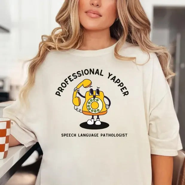 Speech Therapy Shirt Speech Therapist TShirt Aesthetic Speech Language Pathologist SLP Tee Cute SPLA Top for Work Funny...