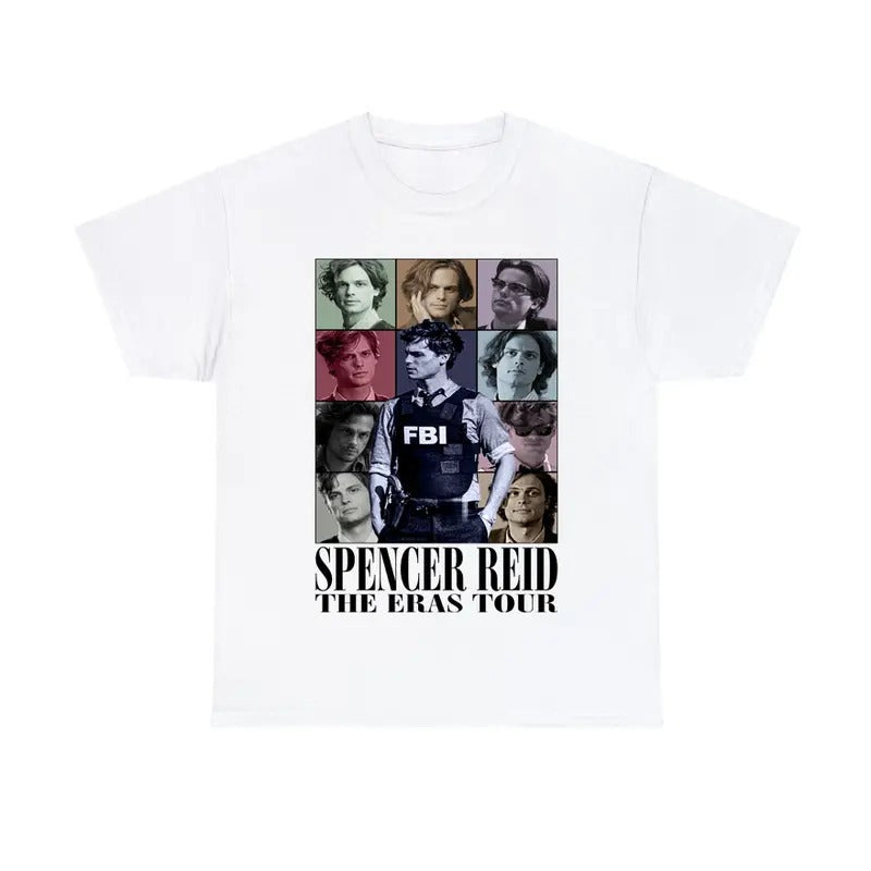 Spencer Reid Character Inspired T-Shirt Crime Show Fan Gift Unisex Graphic Tee Quote Top Hoodie, Sweatshirt