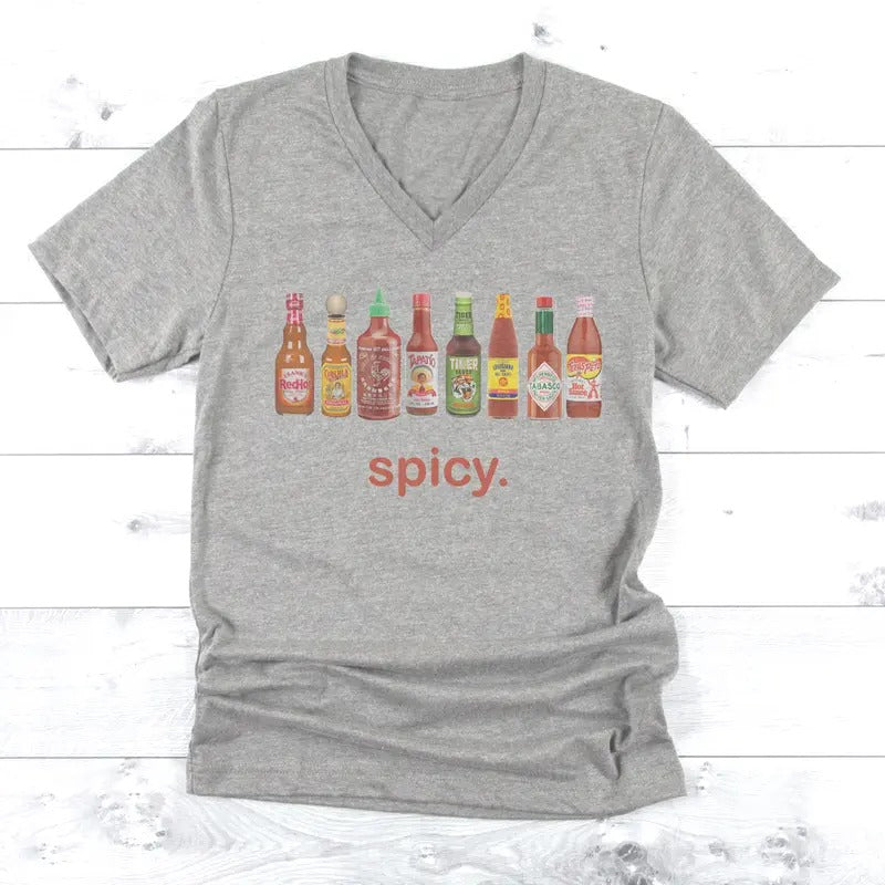 Spicy Fun T-Shirt Funny Spicy Tshirt Saucy Spice Tee Soft Print Shirt Sublimation Print Tee Hoodie, Sweatshirt