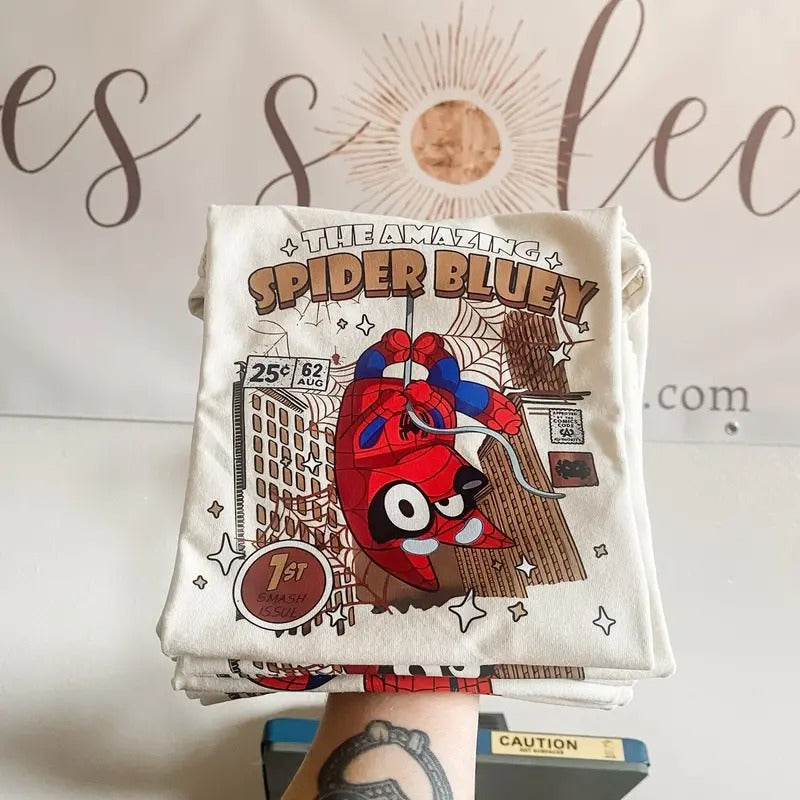 Spider Heeler Shirt | Spiderman | Bluey Shirt Hoodie, Sweatshirt | HypeCrazeTee.com
