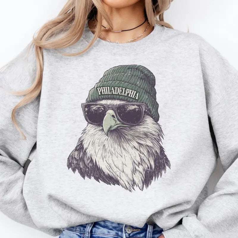 Spirit Animal Philadelphia Football Sweatshirt Retro Football Fan Pullover Sweatshirt Womens Fan Sports Pullover Game Day...