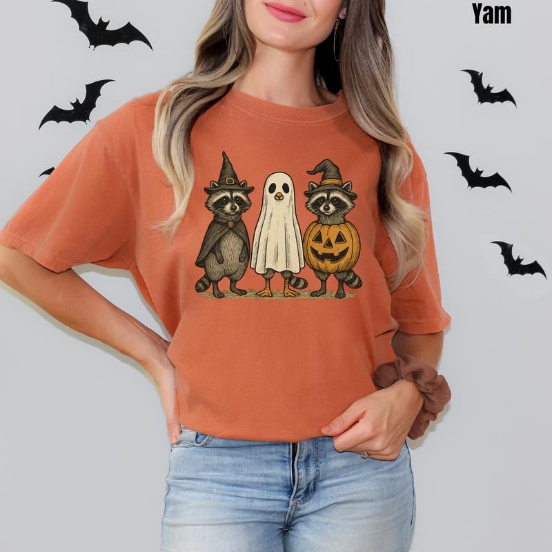 Spooky Cute Raccoons Comfort Colors T-Shirt 'NLB' Hoodie, Sweatshirt | HypeCrazeTee.com