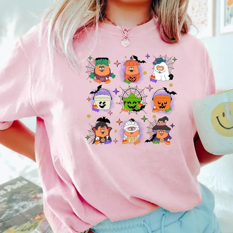 Spooky Nuggets Meal Bucket unisex  TShirt - Funny Halloween T-Shirt -  Trendy Halloween Hoodie, Sweatshirt | HypeCrazeTee.com