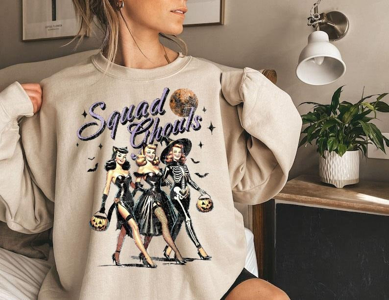 Spooky Season SweatShirt, Spooky Vibes Shirt, Halloween Shirt Design, Pumpkin Halloween Shirt, Spooky Bitch Shirt, Pretty...