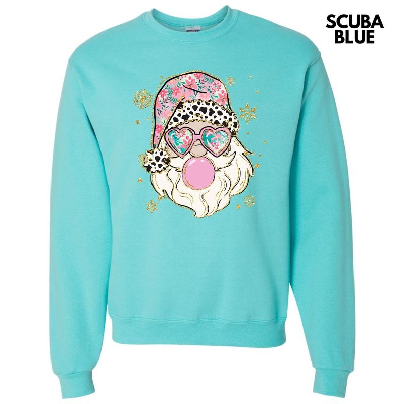 Spotted & Floral Santa Sweatshirt 'NLB' T-Shirts, Hoodie | HypeCrazeTee.com