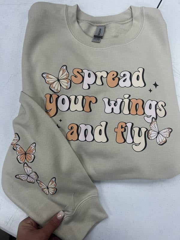 Spread Your Wings Gildan Sweatshirt T-Shirts, Hoodie | HypeCrazeTee.com