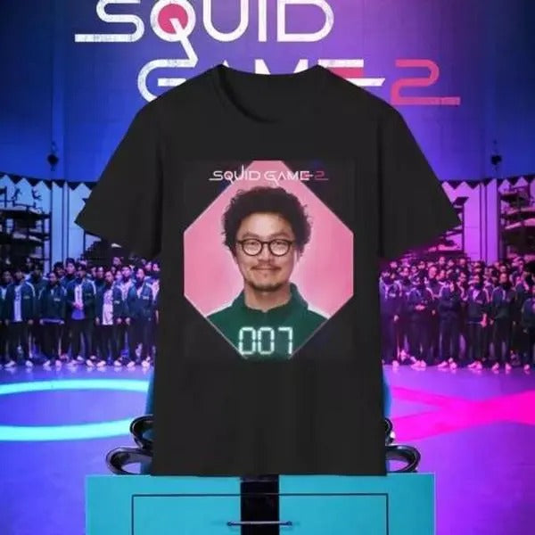 Squid Game 2 Player 007 Softstyle T-Shirts, Hoodie, Sweatshirt