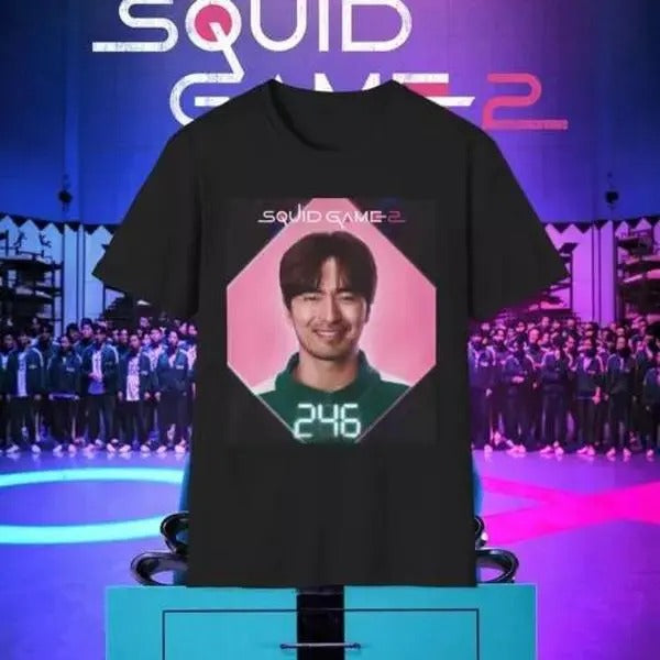 Squid Game 2 Player 246 Unisex Softstyle T-Shirt Hoodie, Sweatshirt | HypeCrazeTee.com