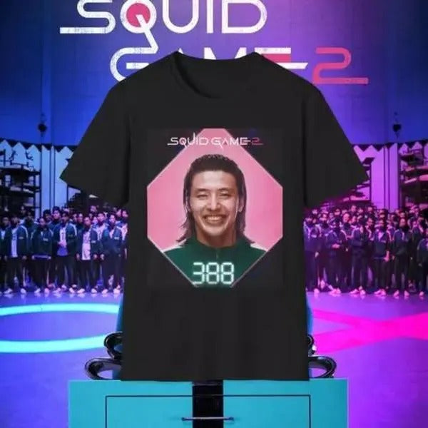 Squid Game 2 Player 388 Unisex Softstyle T-Shirt Hoodie, Sweatshirt | HypeCrazeTee.com