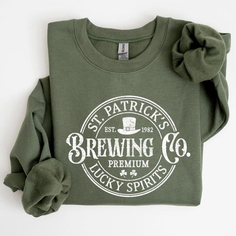 St. Patrick's Brewing, Beer, St Patrick's Day Sweatshirt T-Shirts, Hoodie | HypeCrazeTee.com