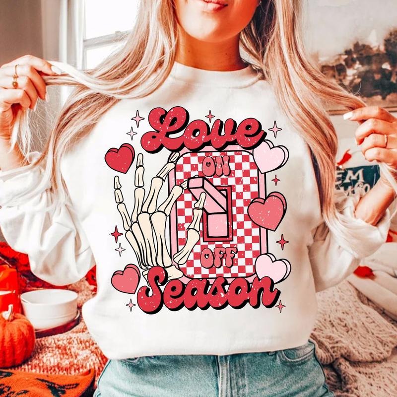 St. Valentine Crewneck Sweatshirt Comfort Cute Breathable Comfortable T-Shirts, Hoodie | HypeCrazeTee.com
