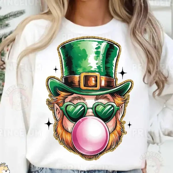 St Patrick Day Sweatshirt, St Patty Day, Lucky  Irish , Retro St Patrick Day T-Shirts, Hoodie | HypeCrazeTee.com
