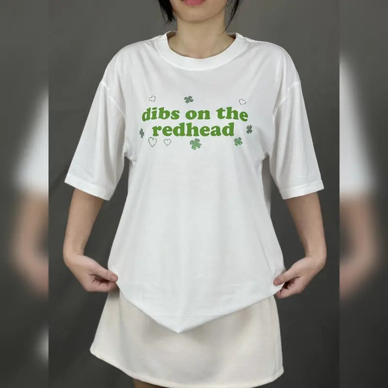 St Patrick'S Day Gliter Dibs Redhead Gliter Shirts Funny St Patty Day Green St Paddy Shirt Luck Irish Day Gliter T-Shirts, Hoodie, Sweatshirt