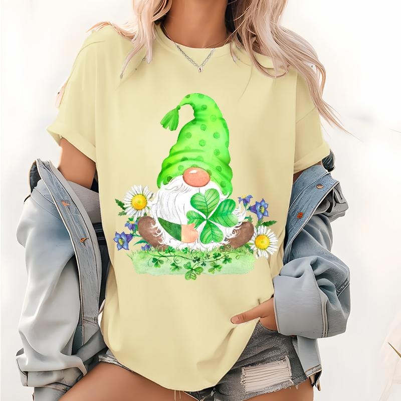 St Patricks Day Gnome Shirt Lucky Shirt Shamrock Shirt Cute St Patricks Day Tee Gnome T shirt Fun St. Patrick's Day...